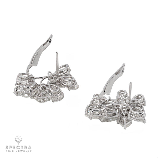 Spectra Fine Jewelry 17.44 cts. Pear Shaped Diamond Cluster Earrings