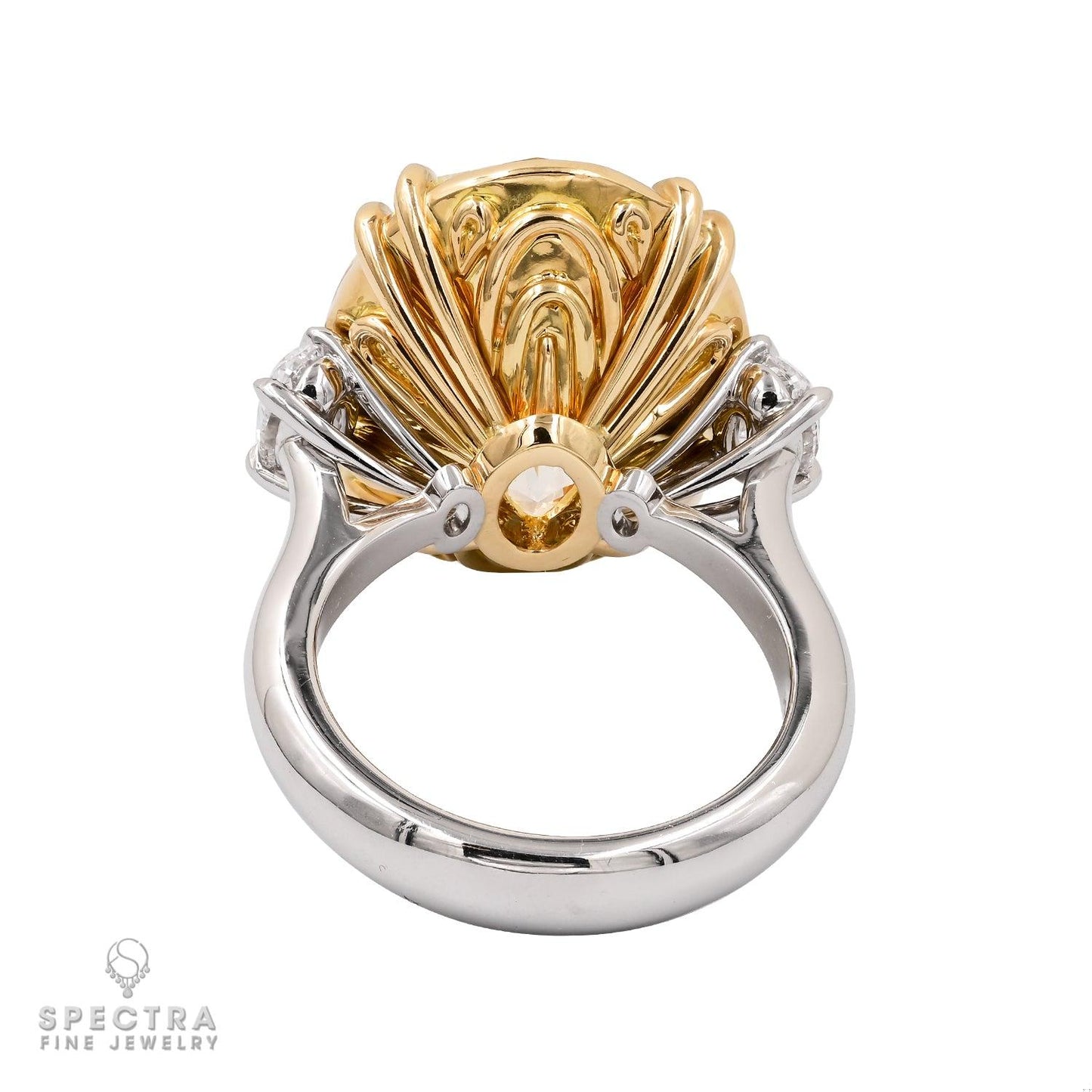 Spectra Fine Jewelry 20.17 Carat GIA Certified Yellow Diamond Ring