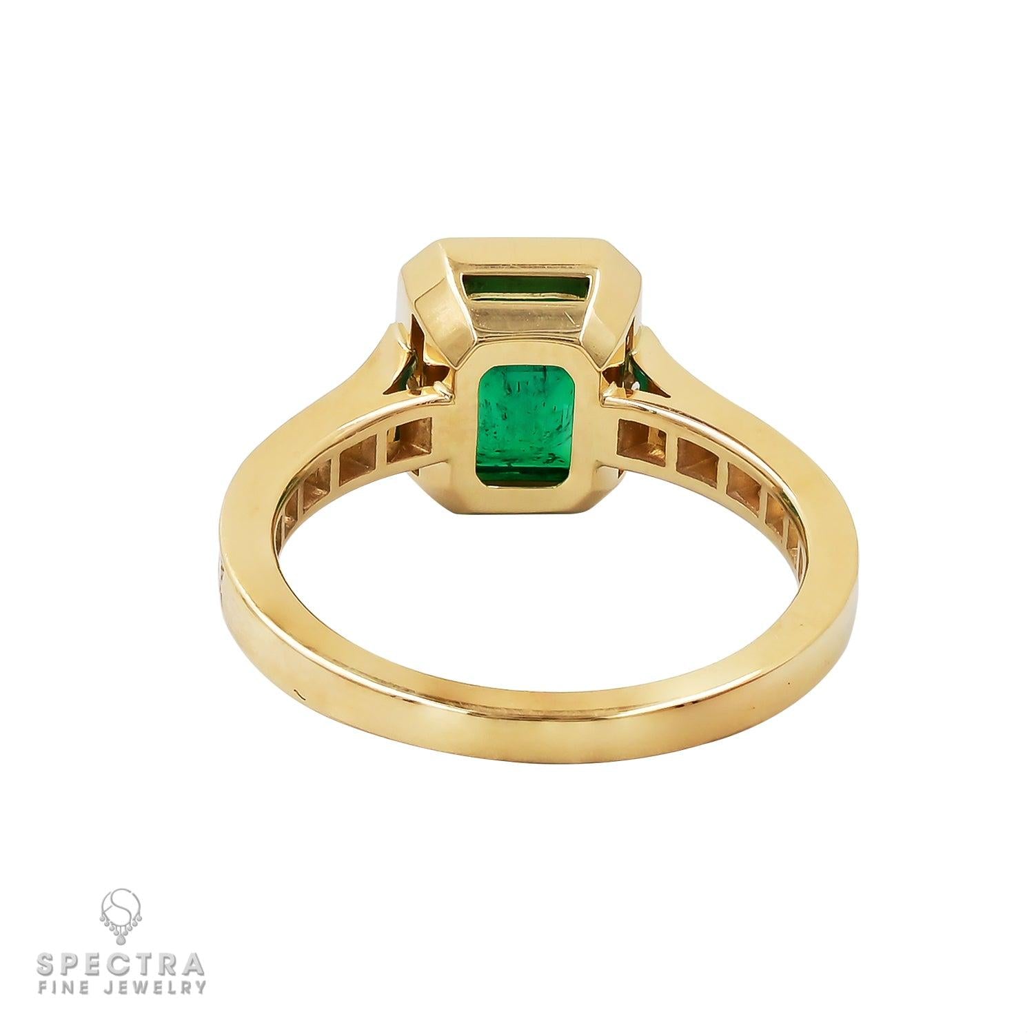 Spectra Fine Jewelry 2.03ct Colombian Emerald Ring with Diamonds