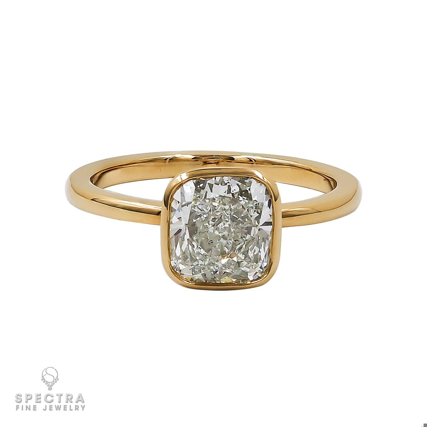 Spectra Fine Jewelry 2.04ct Cushion Diamond Solitaire Engagement Ring