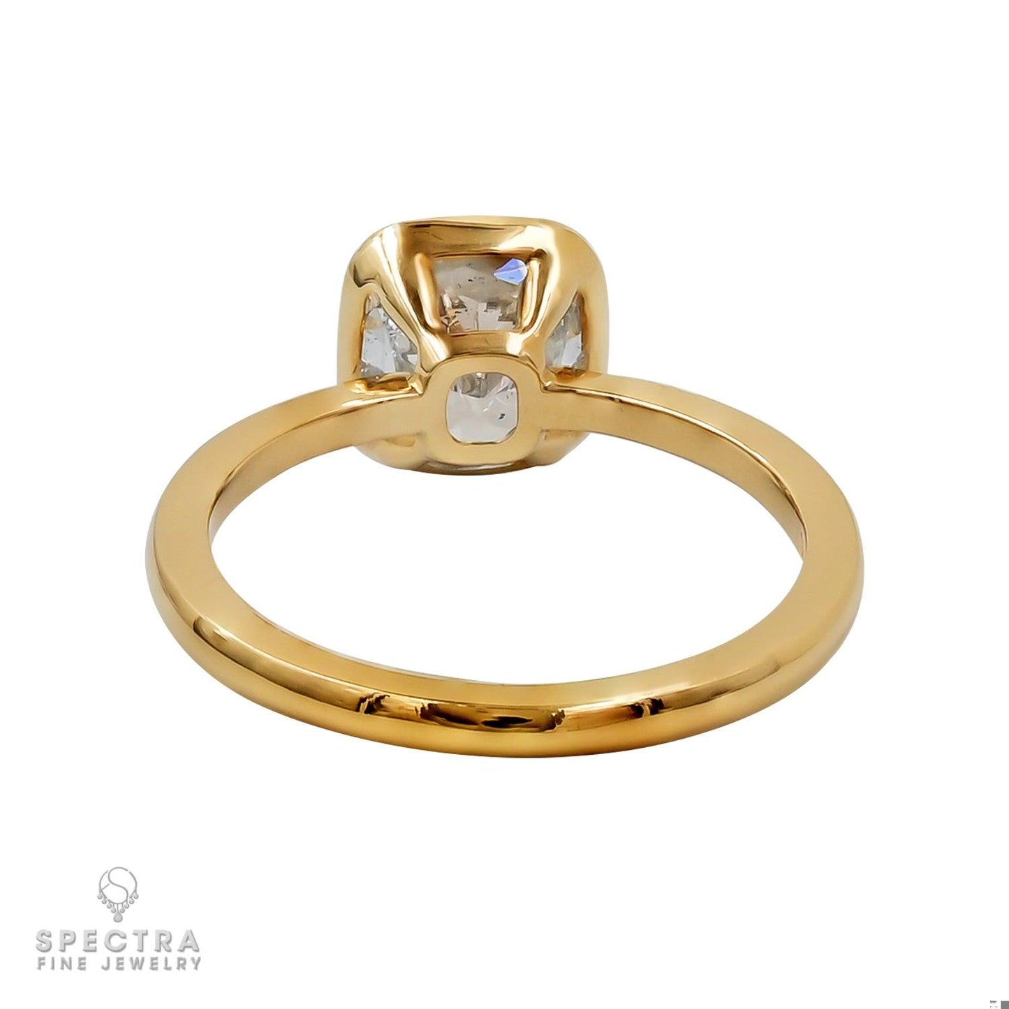 Spectra Fine Jewelry 2.04ct Cushion Diamond Solitaire Engagement Ring