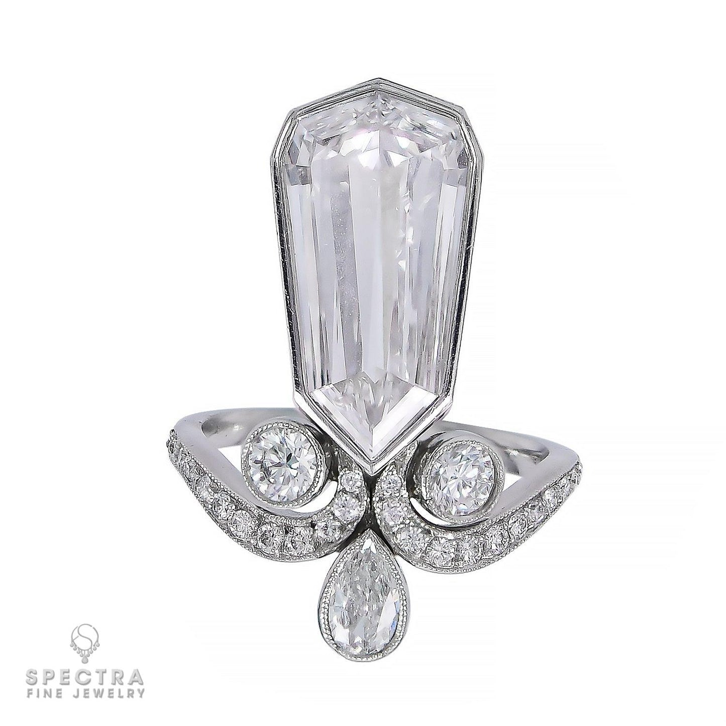 Spectra Fine Jewelry 3.12ct Kite Diamond Cocktail Engagement Ring