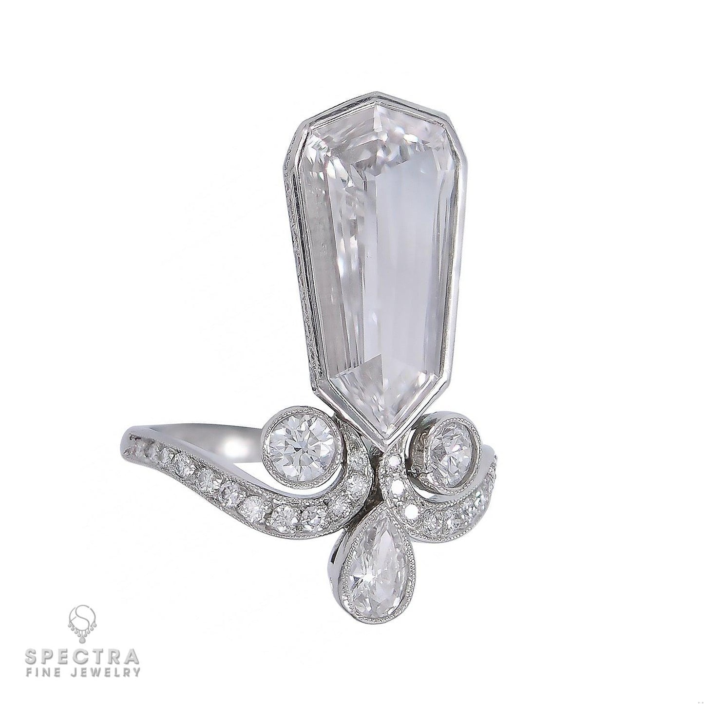 Spectra Fine Jewelry 3.12ct Kite Diamond Cocktail Engagement Ring