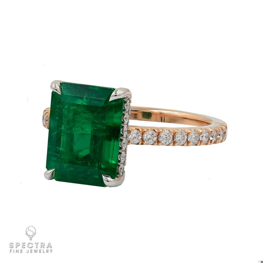 Spectra Fine Jewelry 3.22ct Himalayan Emerald Diamond Ring
