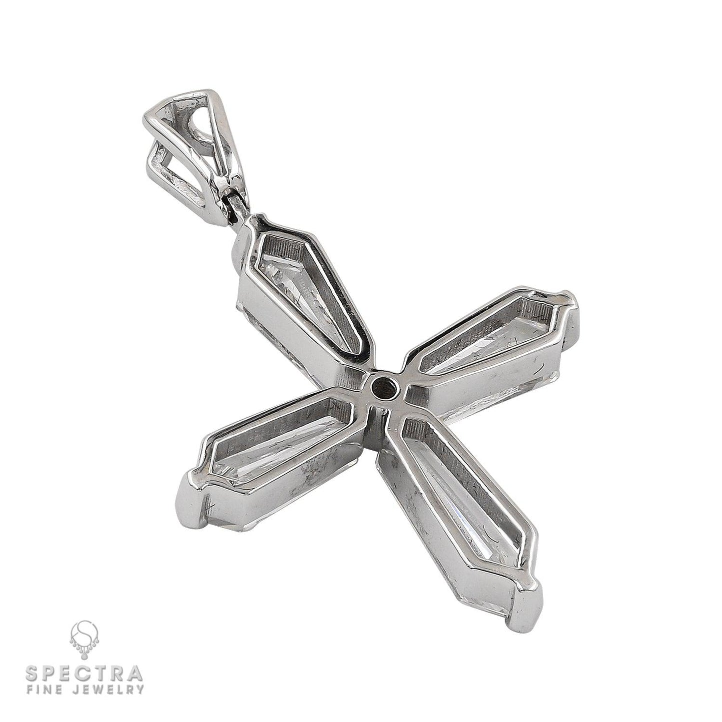 Spectra Fine Jewelry 3.39ct Kite Diamond Cross Pendant