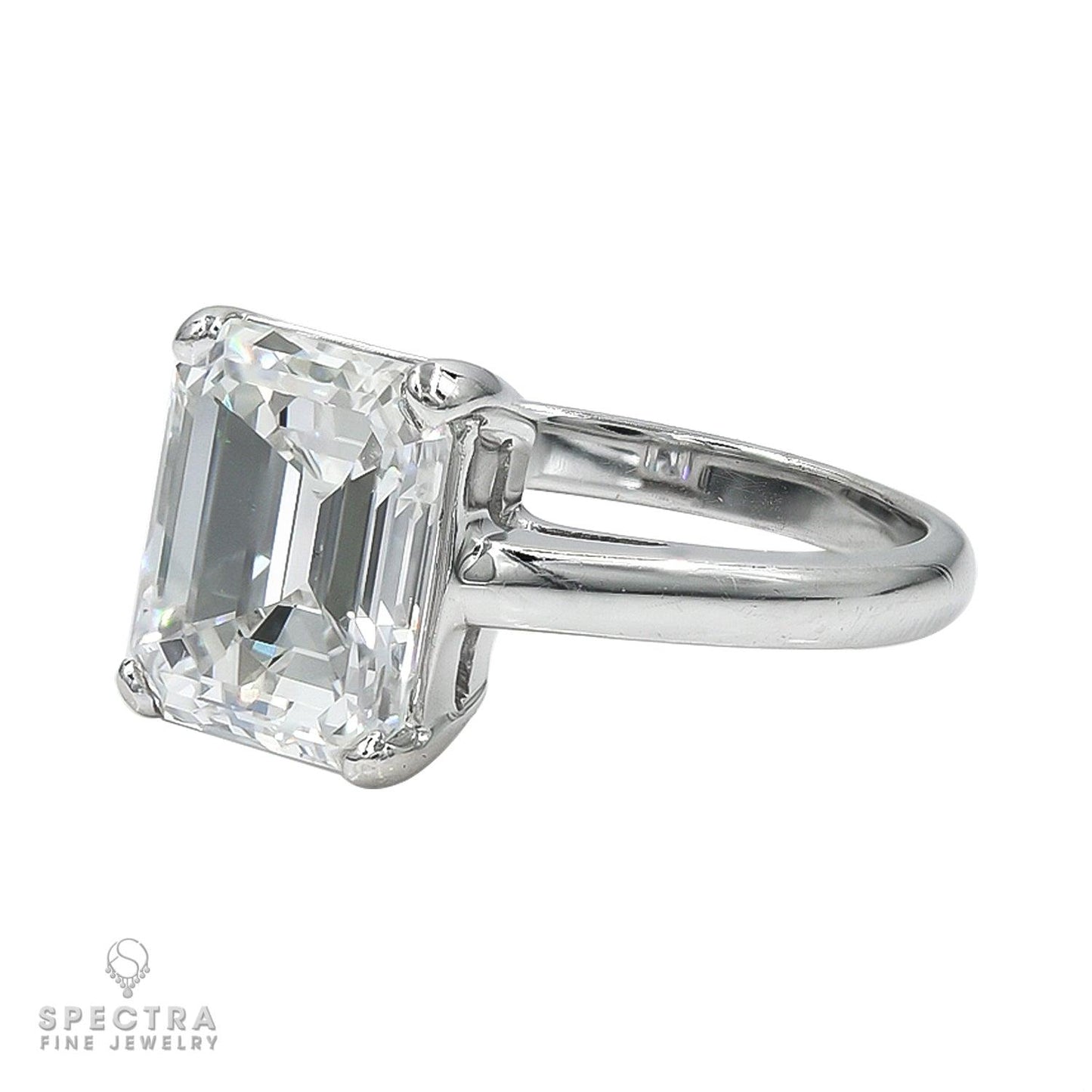 Spectra Fine Jewelry 4.32 ct. Emerald-Cut Diamond Engagement Ring