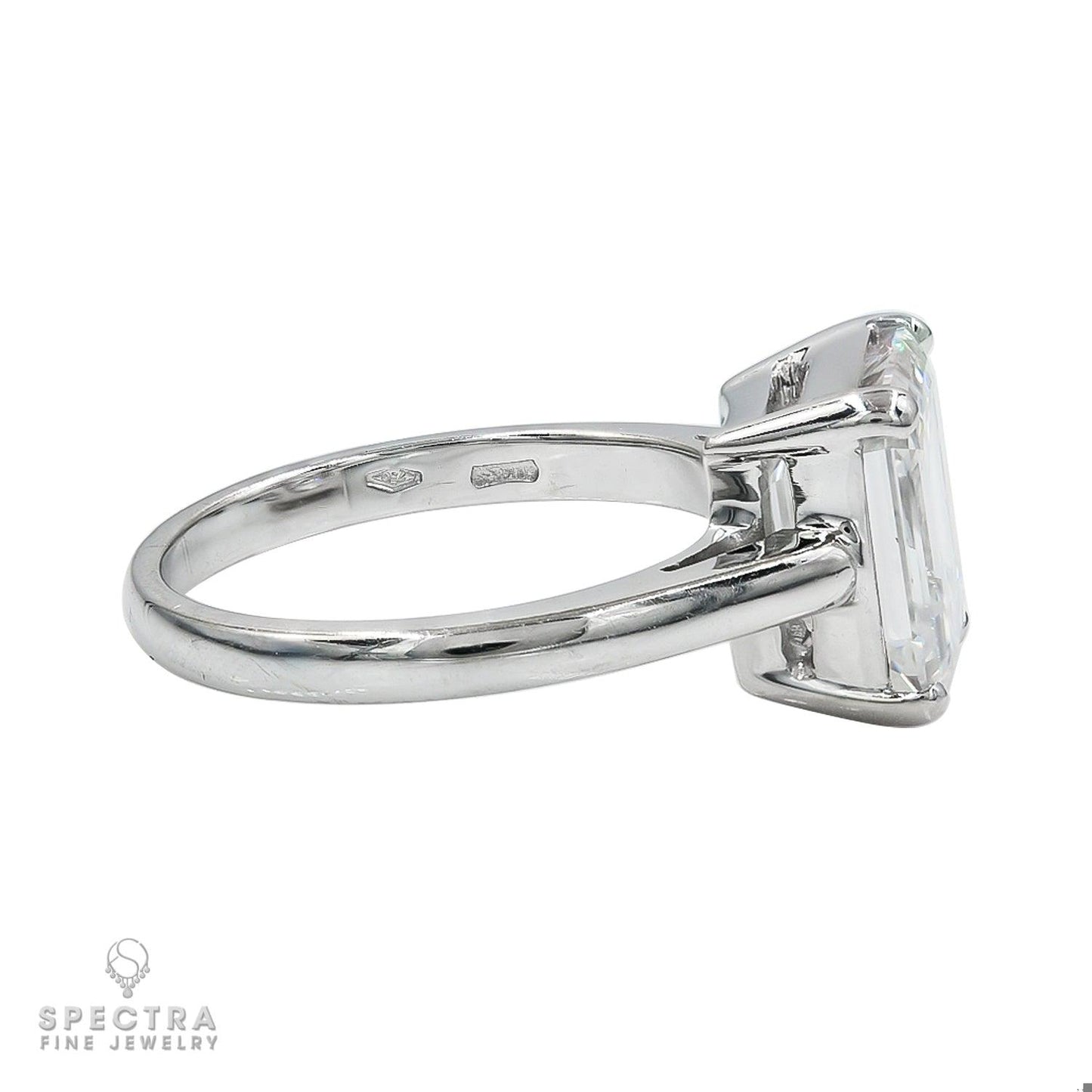 Spectra Fine Jewelry 4.32 ct. Emerald-Cut Diamond Engagement Ring