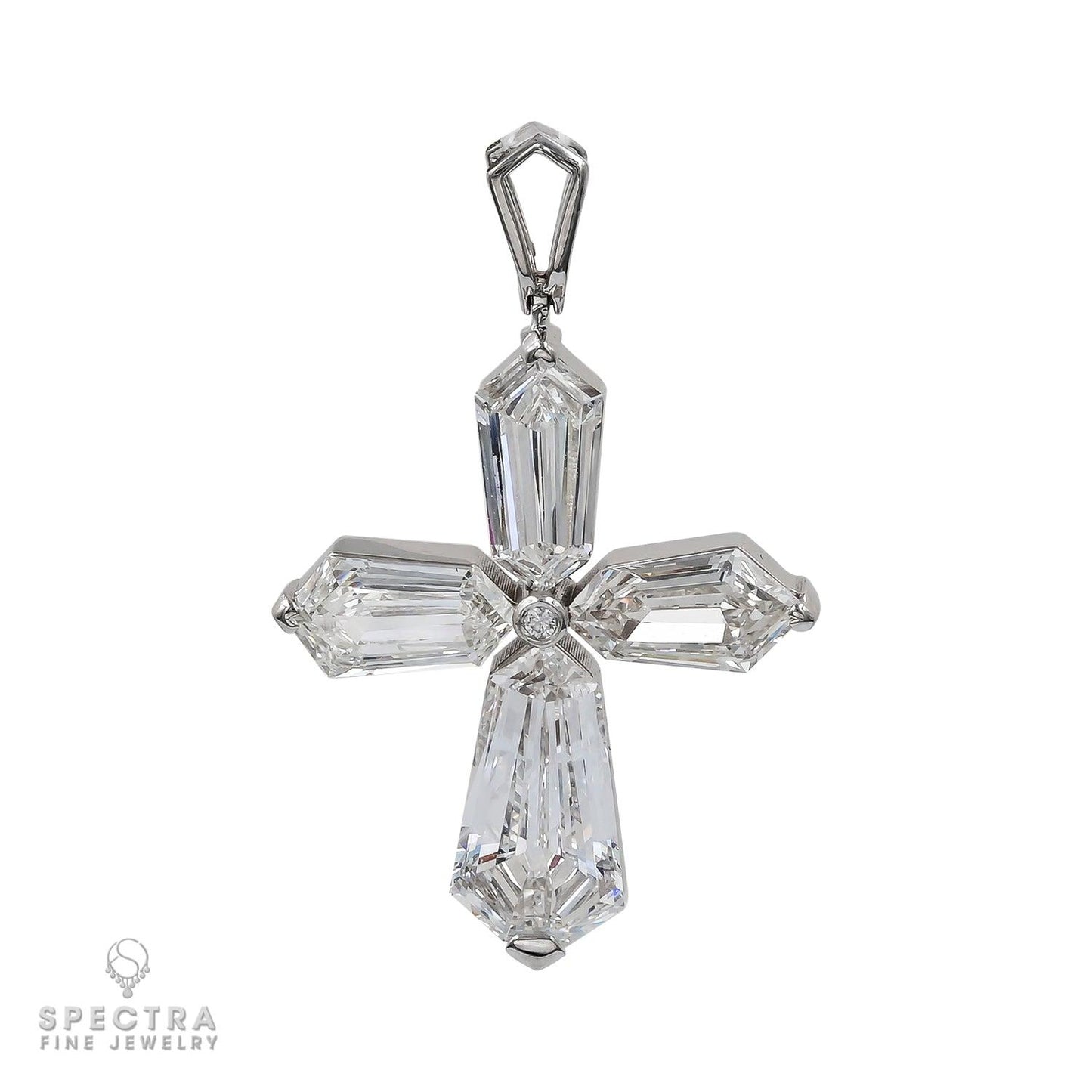 Spectra Fine Jewelry 4.47 cts. Kite Diamond Cross Pendant