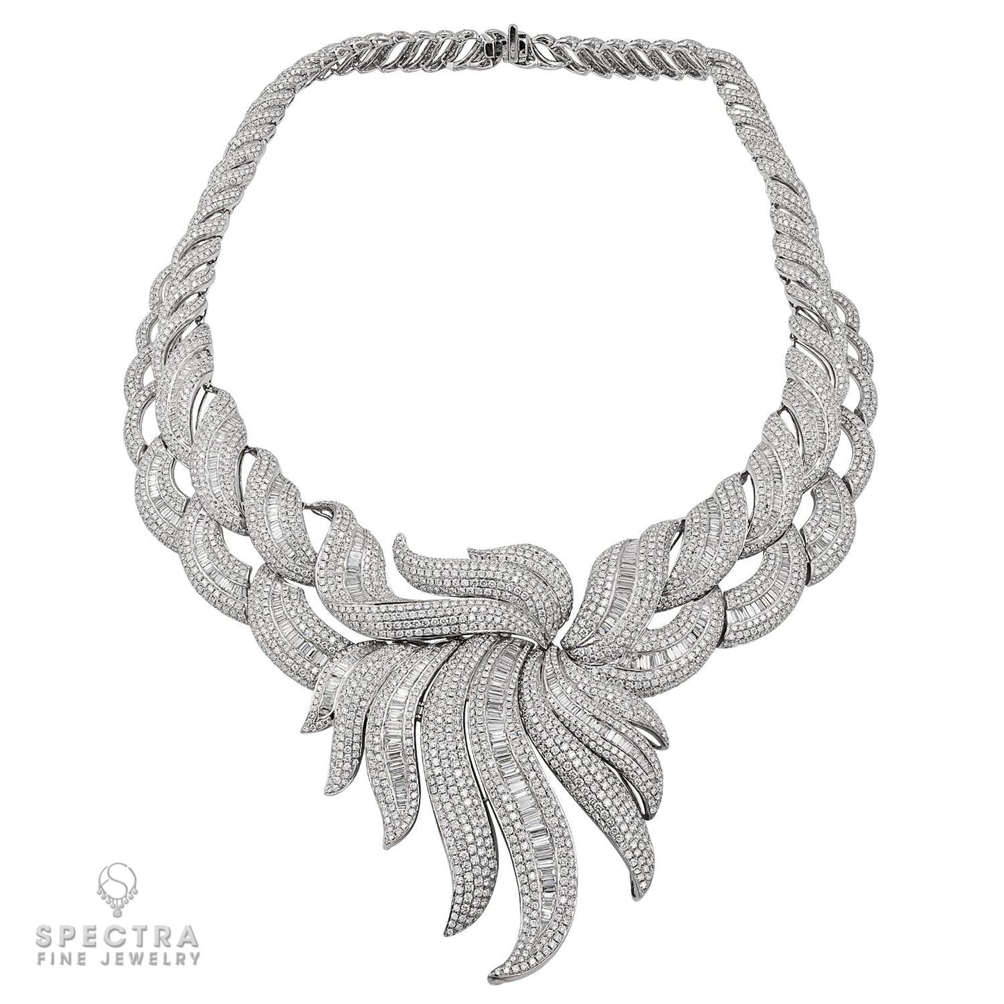 Spectra Fine Jewelry 48.86 Carat Diamond Necklace in Platinum