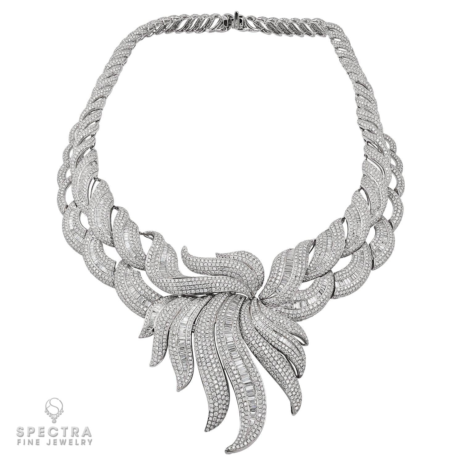 Spectra Fine Jewelry 48.86 Carat Diamond Necklace in Platinum