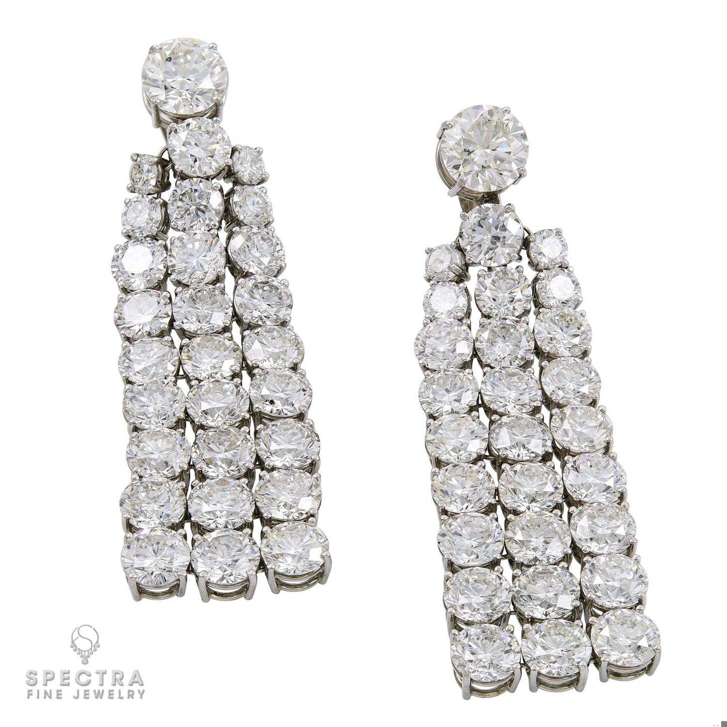 Spectra Fine Jewelry 49.80 cts. Diamond Chandelier Earrings