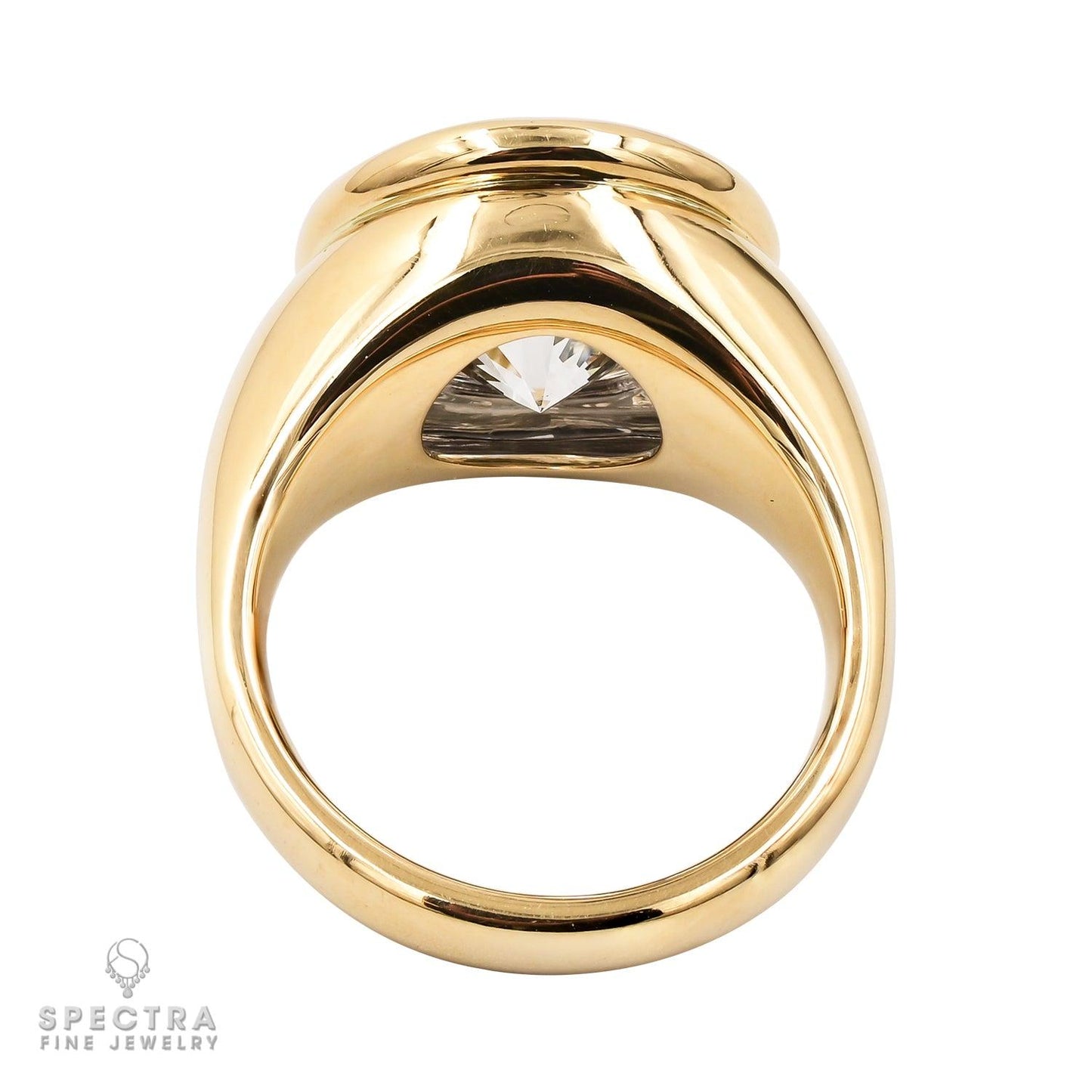 Spectra Fine Jewelry 6.02 ct. Round Cut Diamond Bezel Engagement Ring