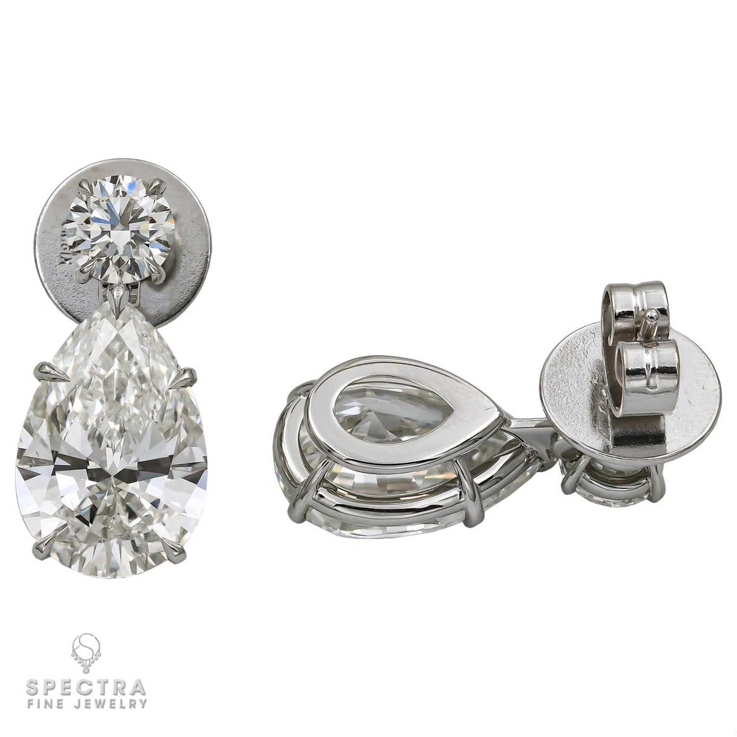 Spectra Fine Jewelry Classic Pear-Shaped Diamond Drop Earrings