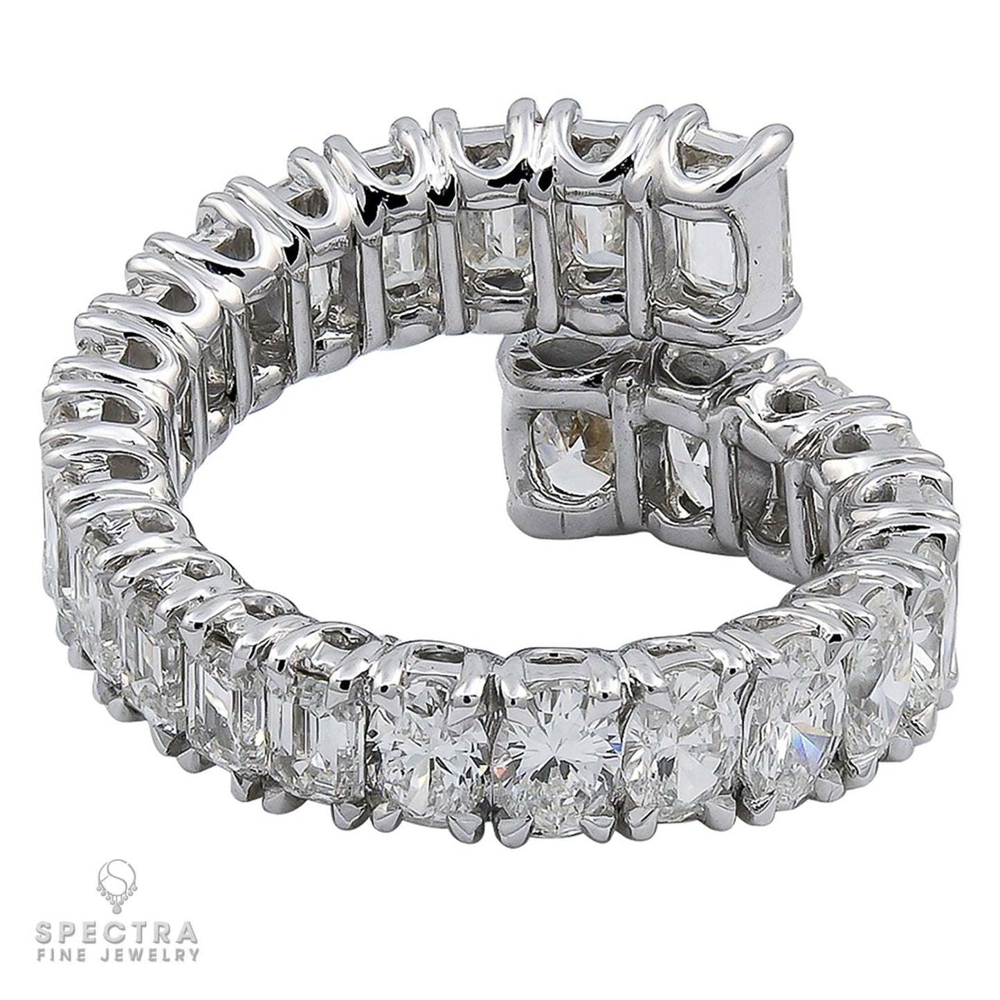 Spectra Fine Jewelry Diamond Eternity Band Bypass Ring
