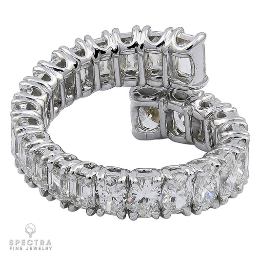 Spectra Fine Jewelry Diamond Eternity Band Bypass Ring
