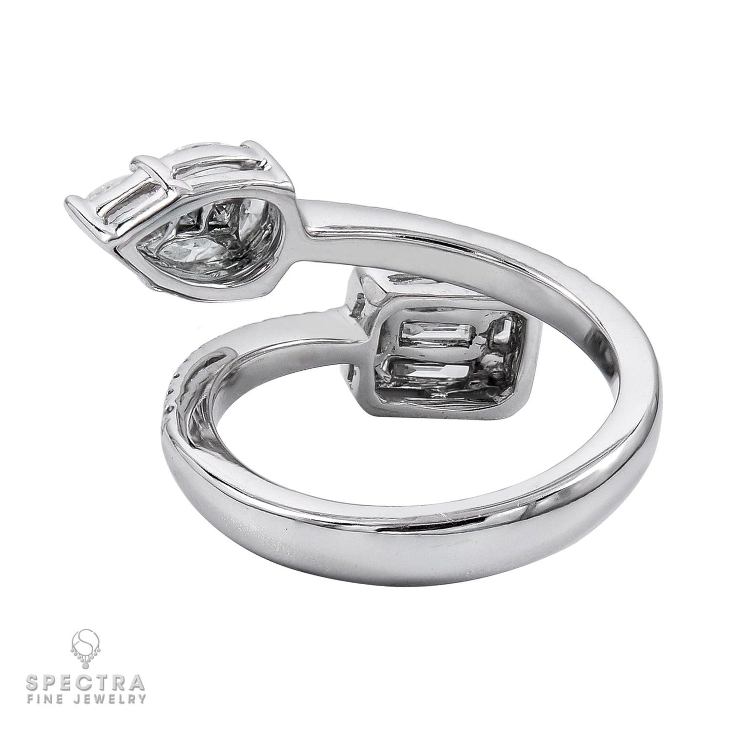 Spectra Fine Jewelry 0.74 cts. Diamond Toi et Moi Bypass Ring