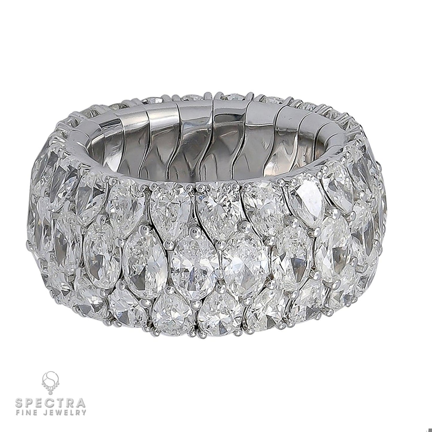 Spectra Fine Jewelry Flexible Expandable Eternity Band Ring