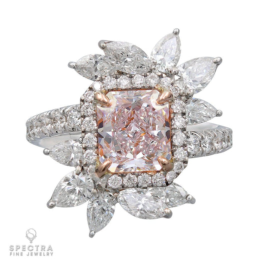 Spectra Fine Jewelry GIA Certified 2.63 Carat Pink Diamond Cocktail Ring
