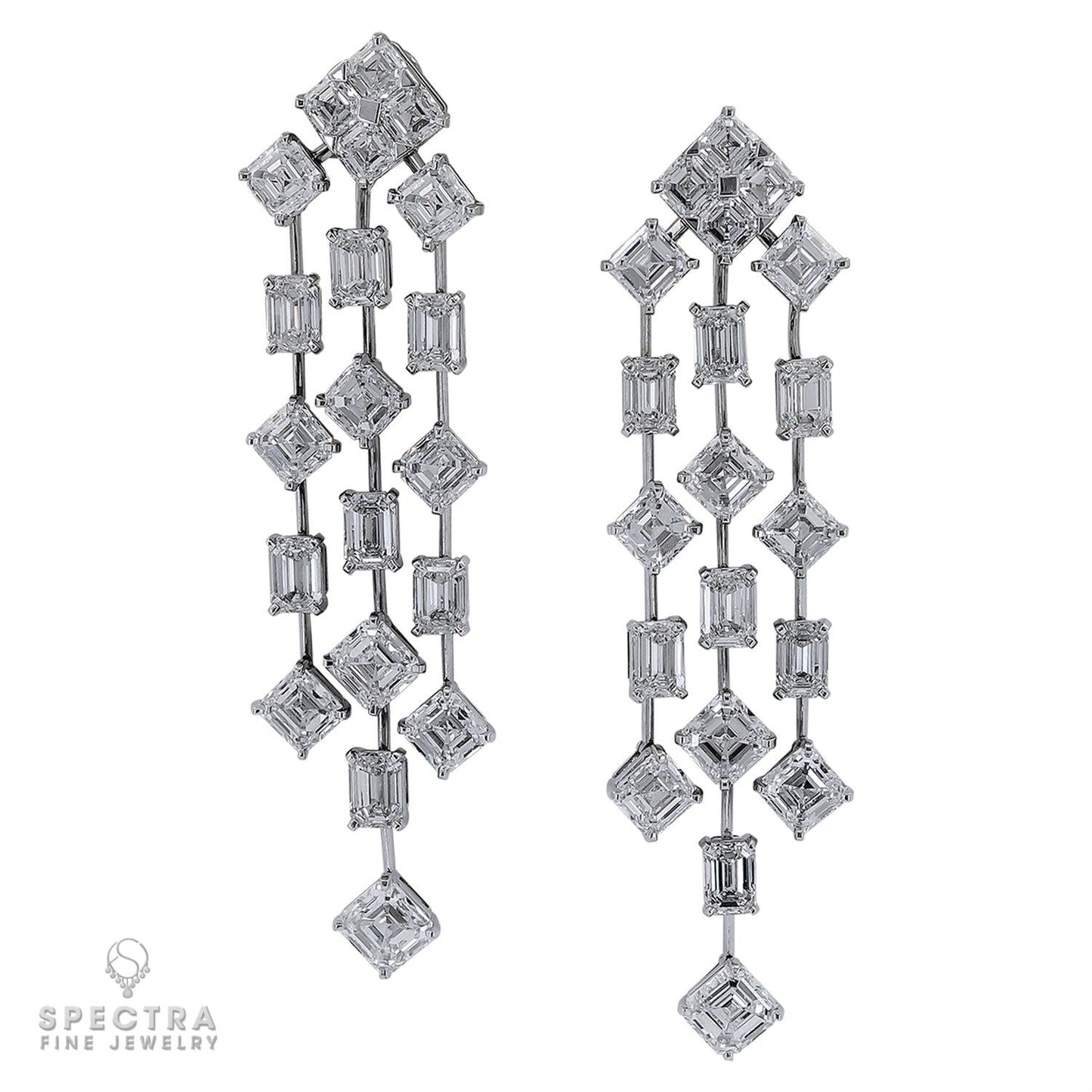 Spectra Fine Jewelry 19.52 cts. Diamond Chandelier Earrings