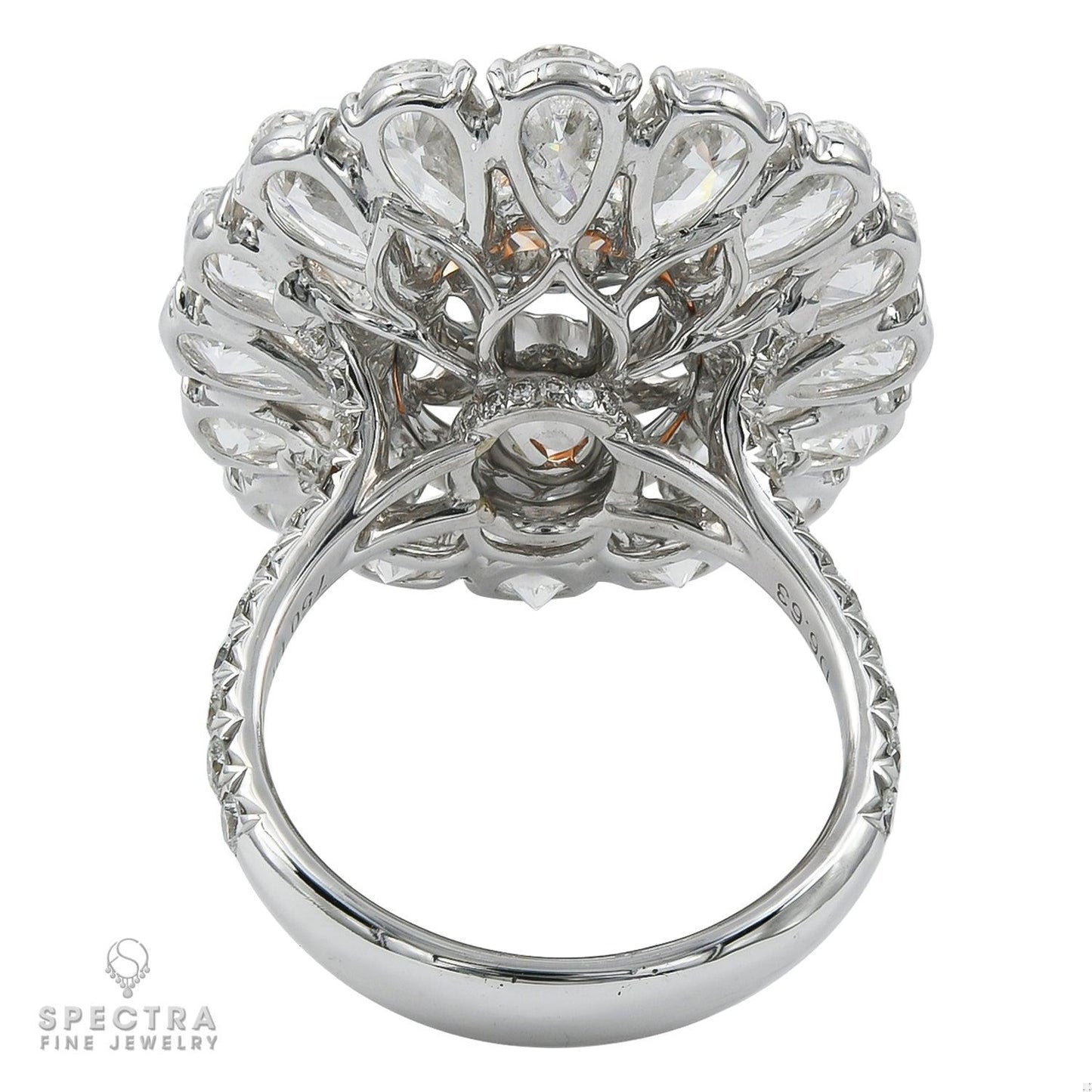 Spectra Fine Jewelry Pink Diamond Halo Cocktail Engagement Ring 6.27ct