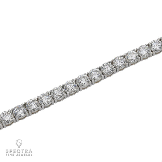 21.05 ct Diamond Tennis Bracelet in 14K White Gold – Spectra Fine Jewelry