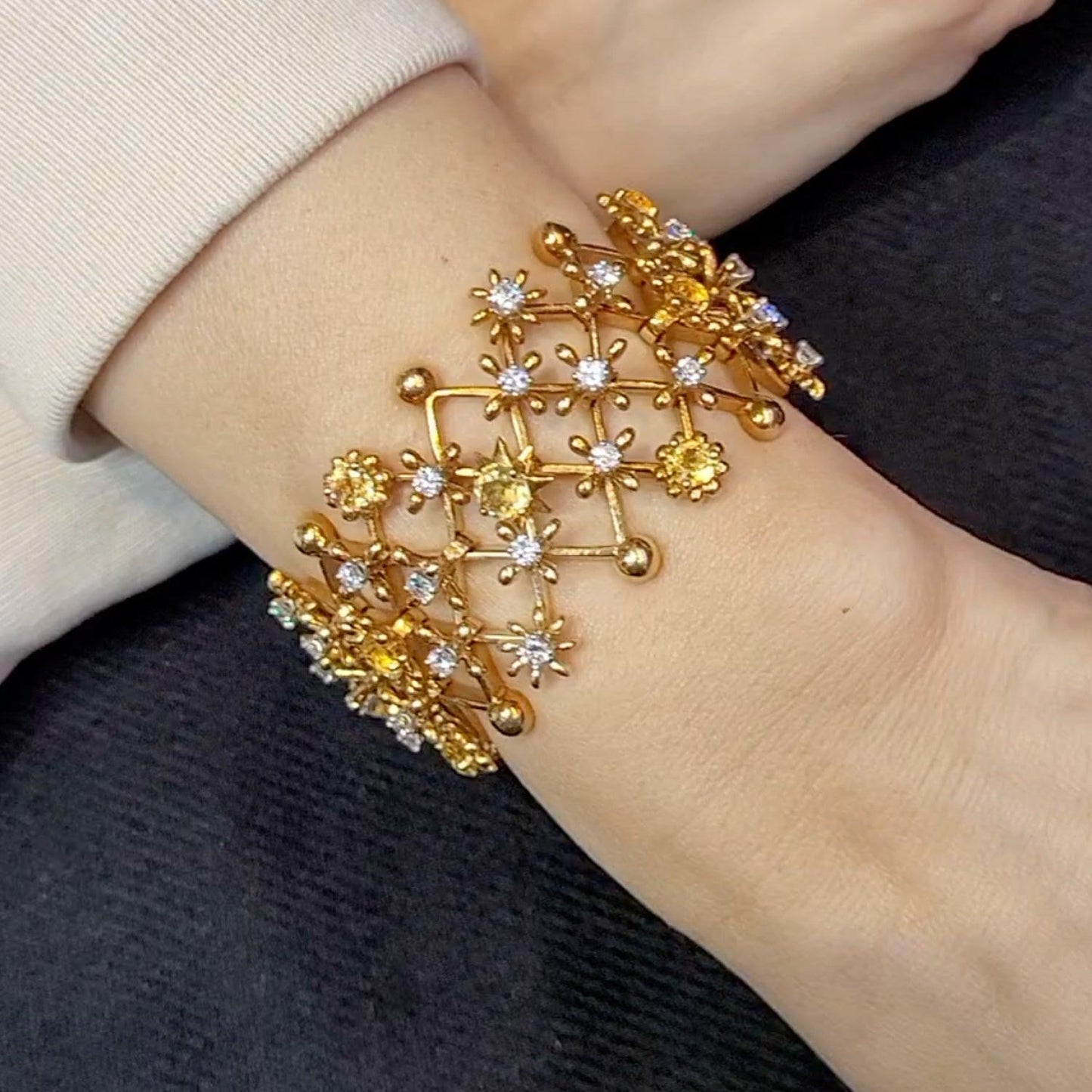 Tiffany & Co. Schlumberger® Vintage Diamond Heliodor Bracelet