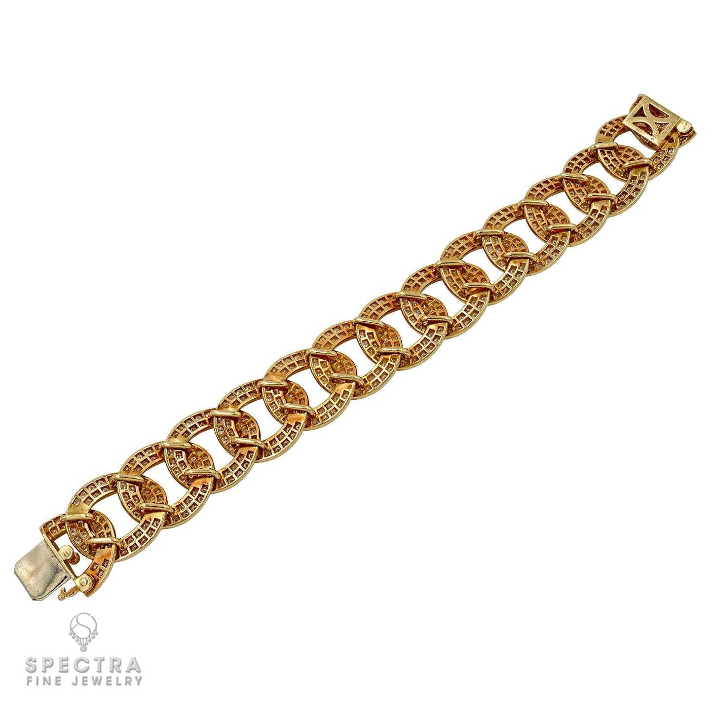 Van Cleef & Arpels Vintage Diamond 'Olympia' Bracelet | French 1970s Craftsmansh