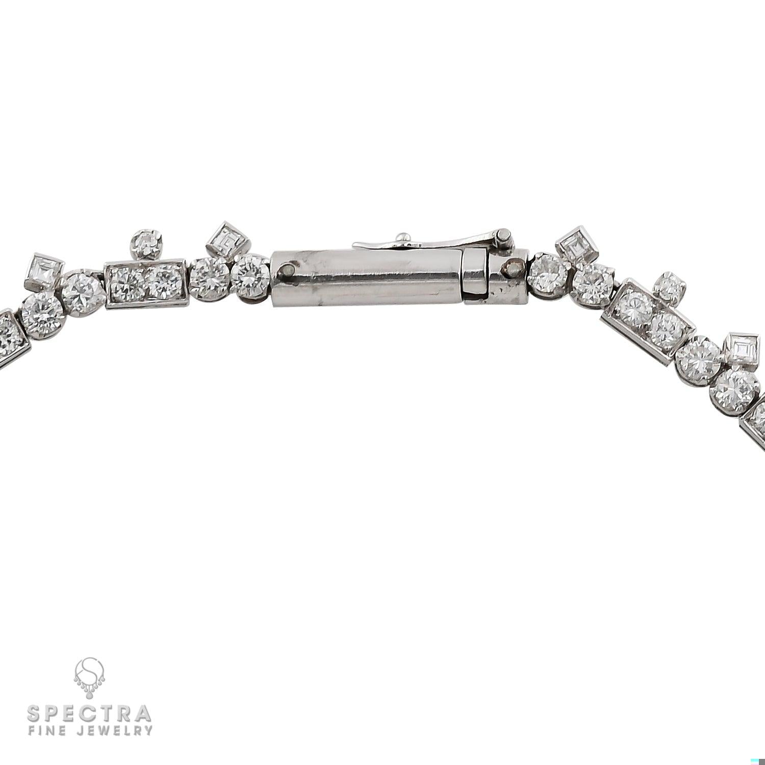 Vintage 32.50 cts. Diamond Necklace in Platinum
