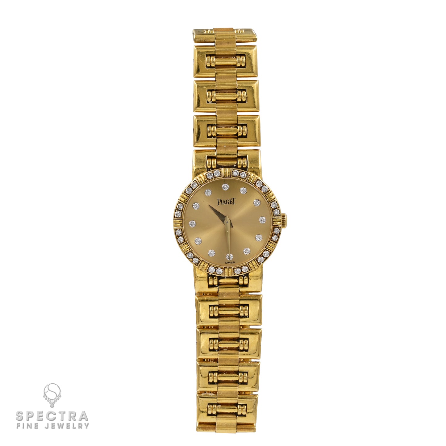 Piaget 18k Yellow Gold Diamond Ladies Watch