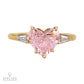 Cartier Pink Heart Diamond Dinner Engagement Ring 2.02ct