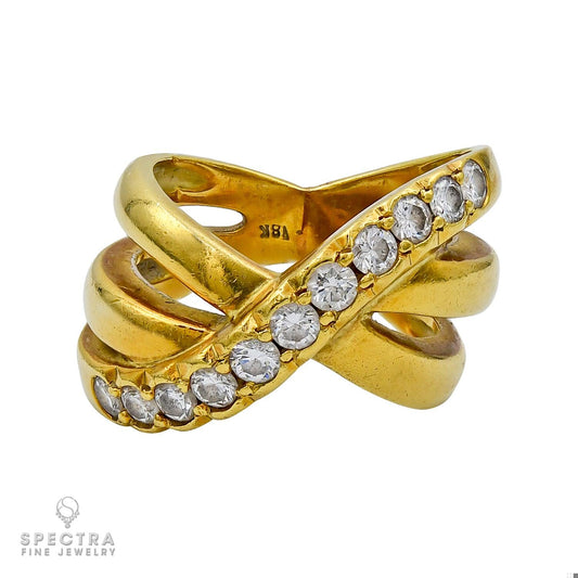 1.10 cts. 18K Yellow Gold Diamond Ring