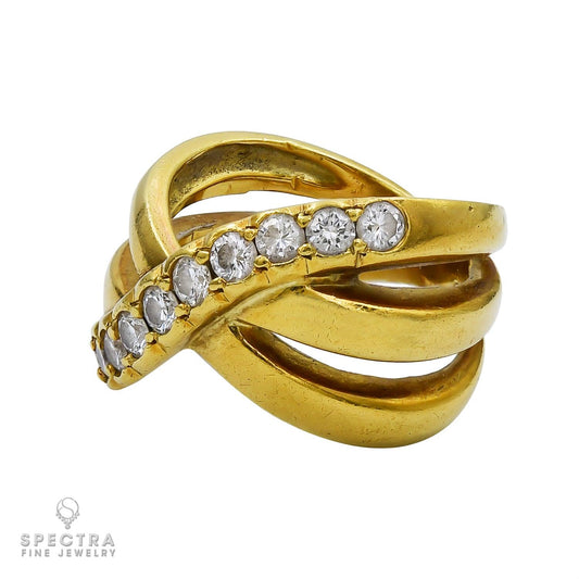 1.10 cts. 18K Yellow Gold Diamond Ring