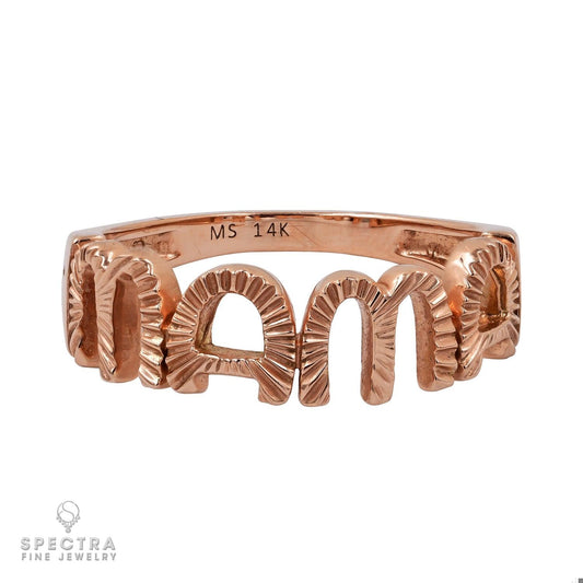 14k Rose Gold 'Mama' Ring