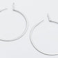 18k White Gold and Diamond Hoop Earrings