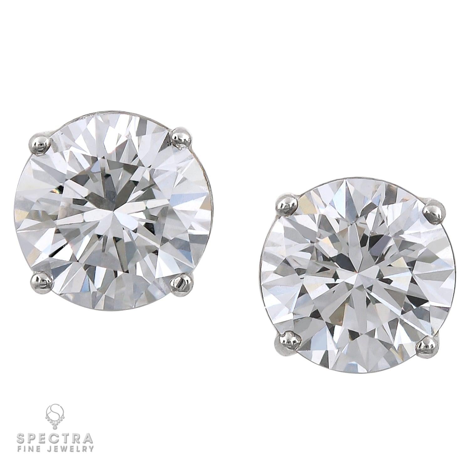 Spectra Fine Jewelry 2.01ct Total Round Diamond Stud Earrings