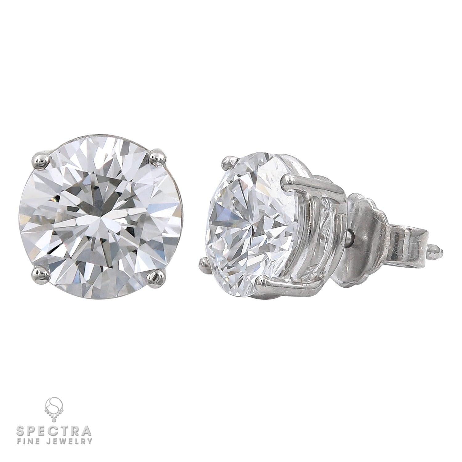 Spectra Fine Jewelry 2.01ct Total Round Diamond Stud Earrings