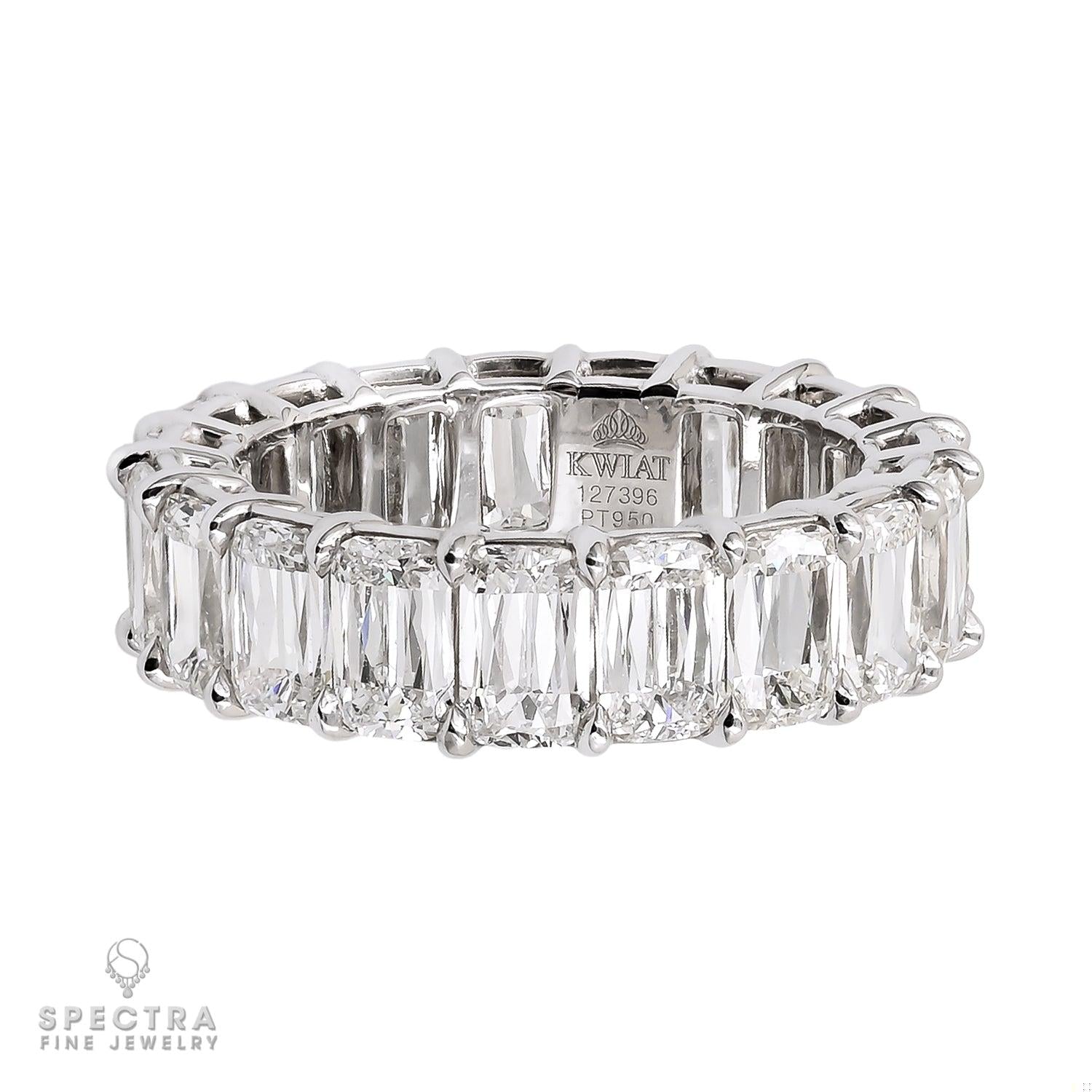 5.60cts of Radiant KWIAT Ashoka-cut Eternity Wedding Ring