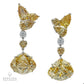 82.43 cts. Total Fancy Brown-Yellow Diamond Earrings
