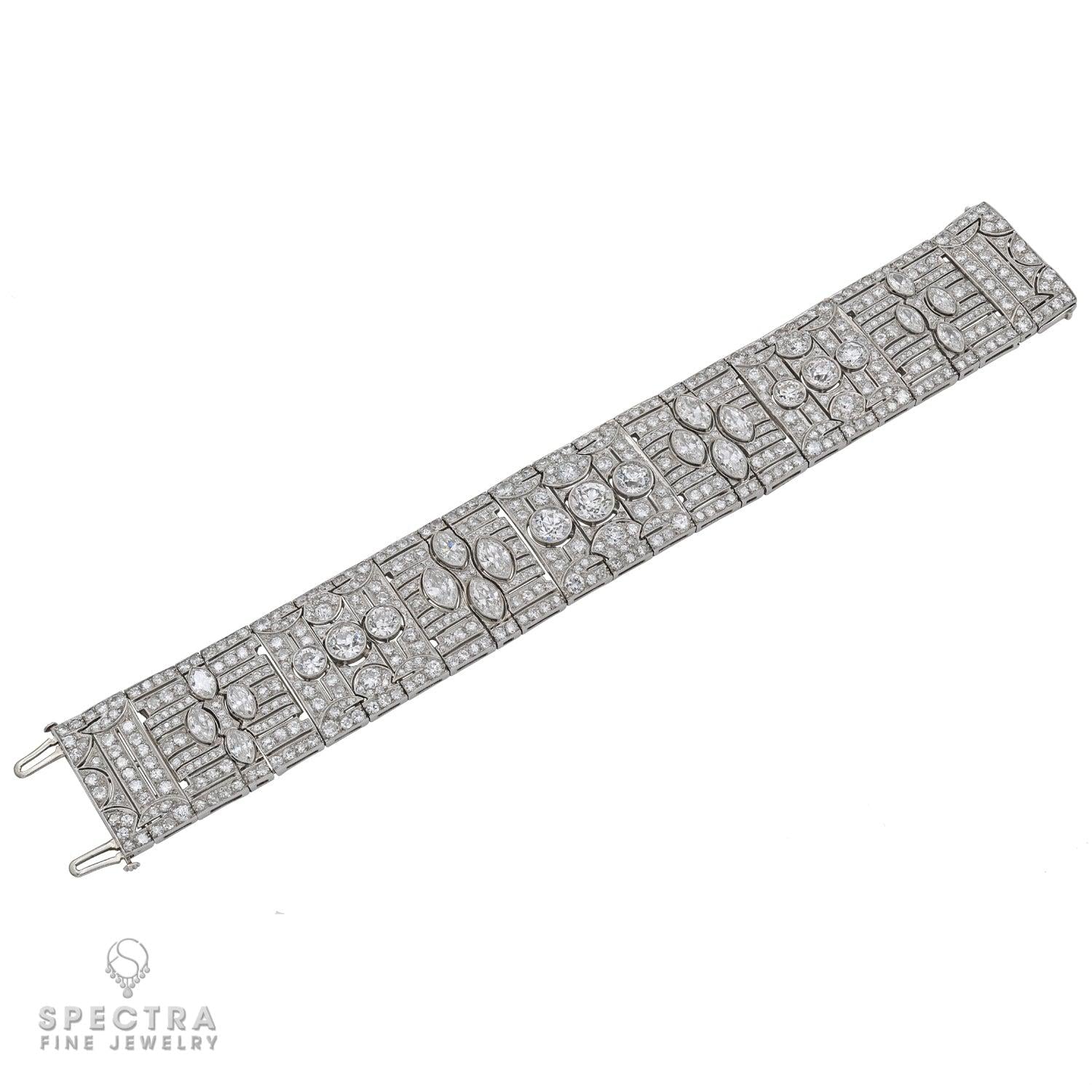 Art Deco Diamond and Platinum Bracelet