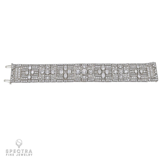 Art Deco Diamond and Platinum Bracelet