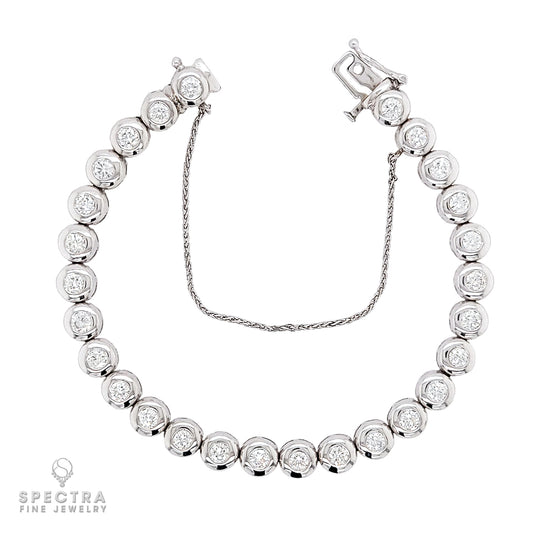 Spectra Fine Jewelry Diamond Bezel Tennis Bracelet 6.75 cts.