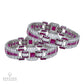 Art Deco Ruby Diamond Bracelet Pair in Platinum