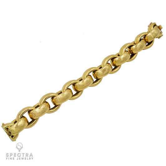 Luxurious Tiffany Vintage Link Bracelet from Paloma Picasso Collection | 18k Yellow Gold | Made in Italy