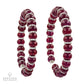 Pair of Ruby Bead and Diamond Rondelle Bangles