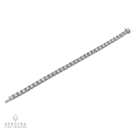 Spectra Fine Jewelry 18k Gold Diamond Tennis Bracelet | 10.20 Carats