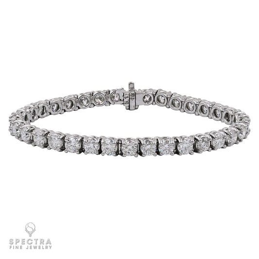 Spectra Fine Jewelry 18k Gold Diamond Tennis Bracelet | 10.20 Carats