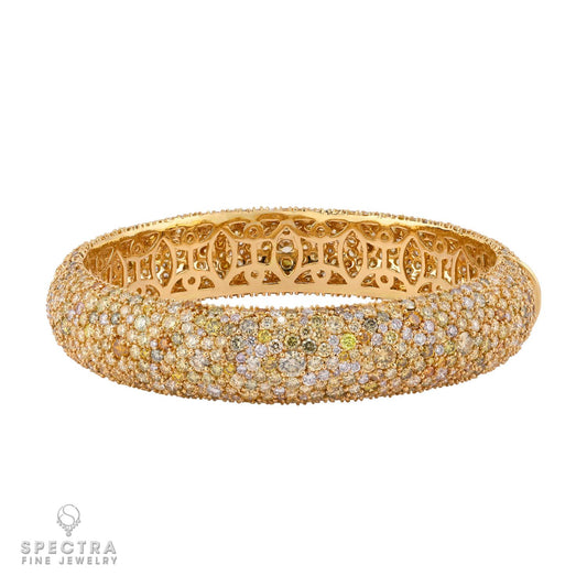 Spectra Fine Jewelry 27.58 cts. Multi-Colored Diamond Bangle