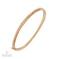 Diamond and 18k Rose Gold Bangle Bracelet