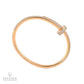 Cartier 'Juste Un Clou' 18k Rose Gold Diamond Bangle Bracelet