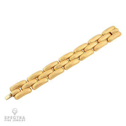 Nicolis Cola 18k Yellow Gold Three-Row Link Bracelet